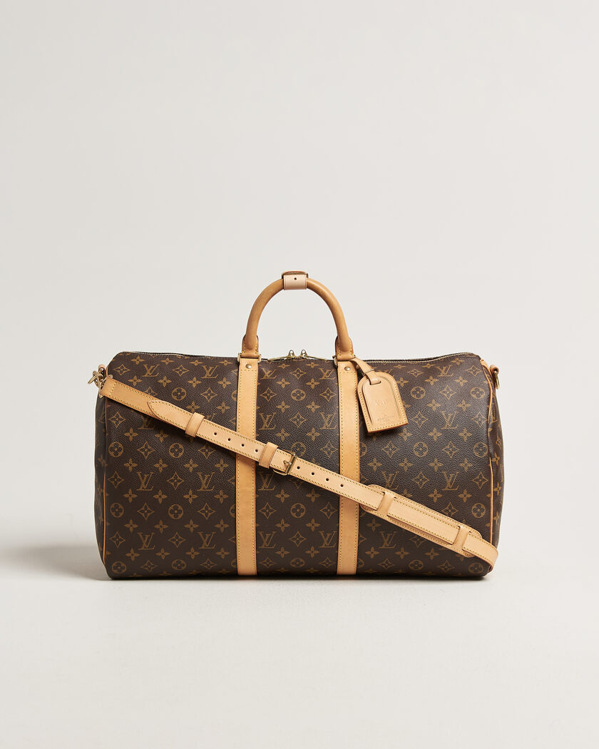Louis Vuitton Pre-Owned Keepall 50 Bandoulière Monogram – Braun