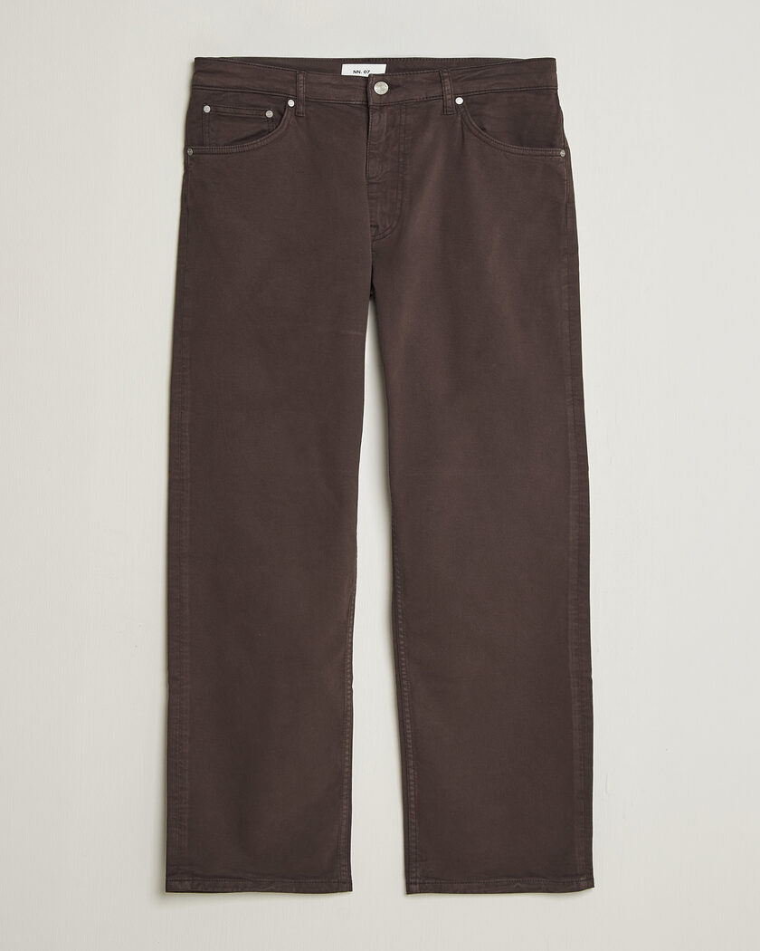 NN07 Otis Relaxed Fit 5-Pocket Pants Deep Truffle – Braun