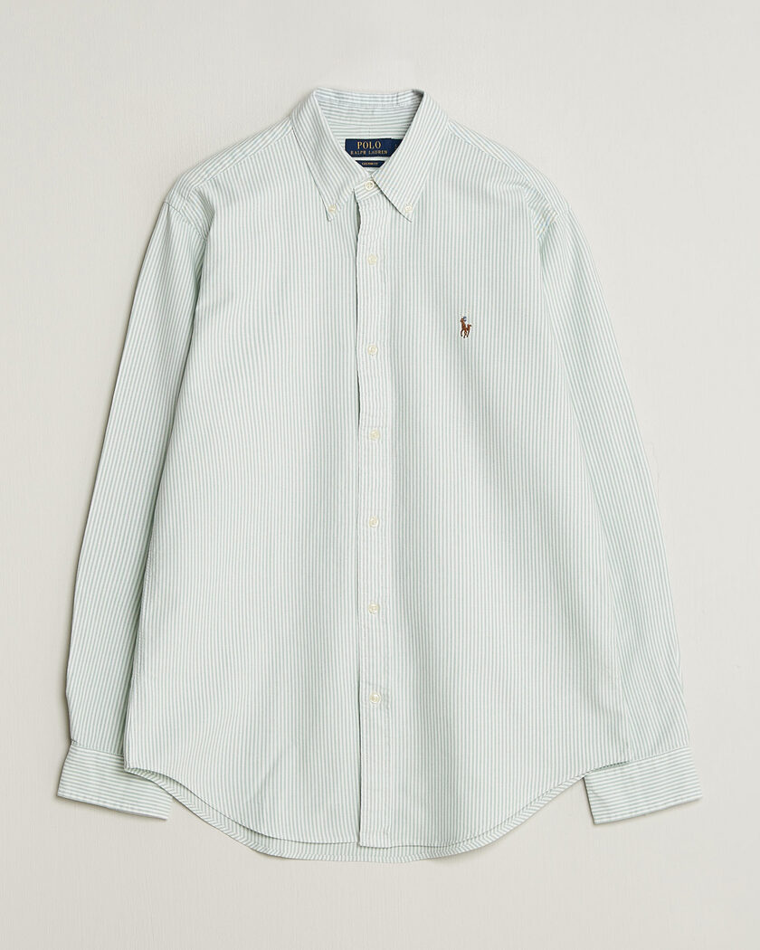 Polo Ralph Lauren Custom Slim Fit Oxford Shirt Pistachio/White – Grün