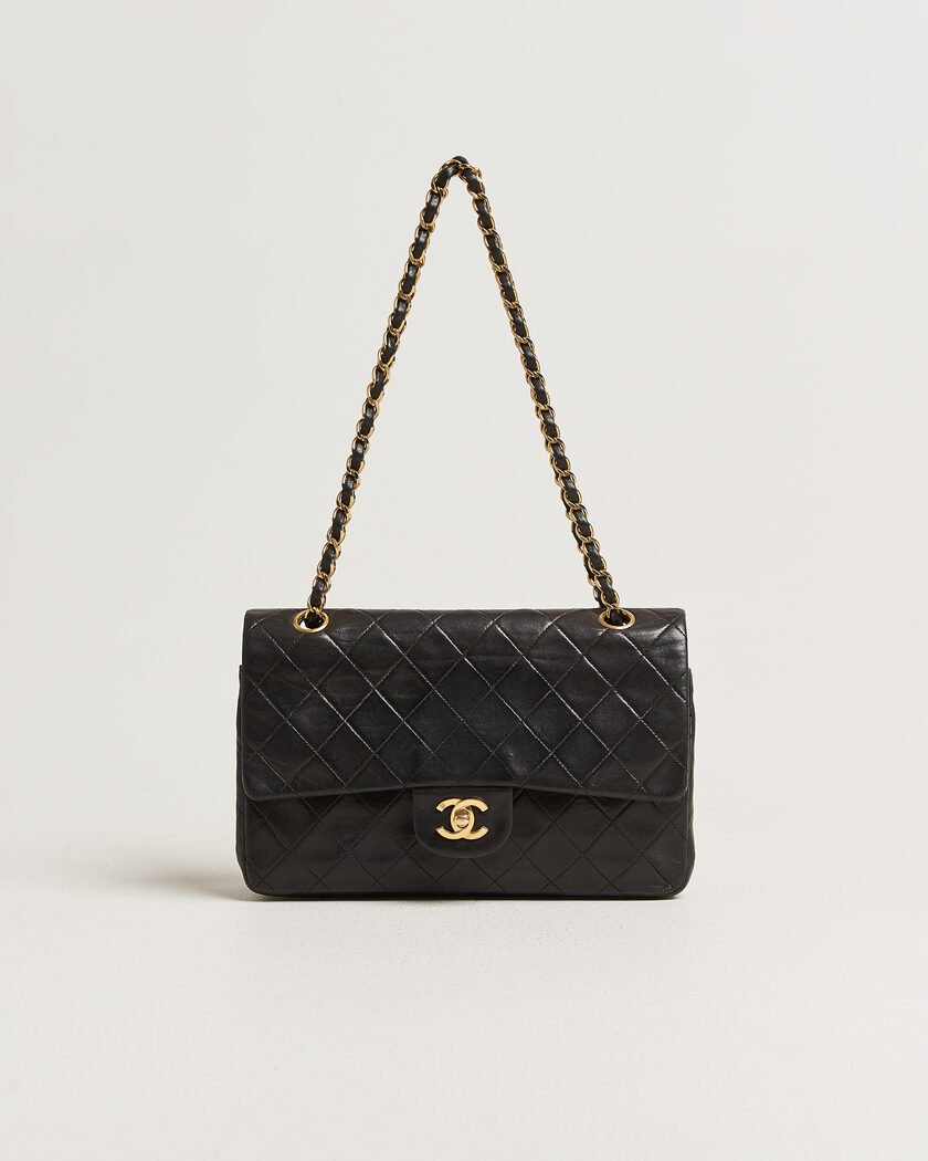 Louis Vuitton Pre-Owned Chanel Pre-Owned Classic Medium Double Flap Bag Lambskin Black – Schwarz