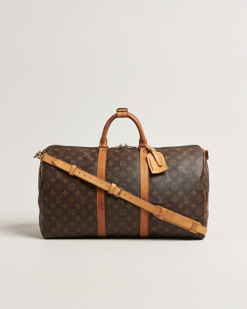 Louis Vuitton Pre-Owned Keepall 50 Bandoulière Monogram – Braun