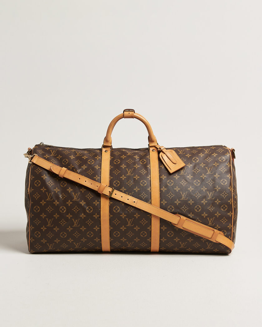 Louis Vuitton Pre-Owned Keepall 60 Bandoulière Monogram – Braun