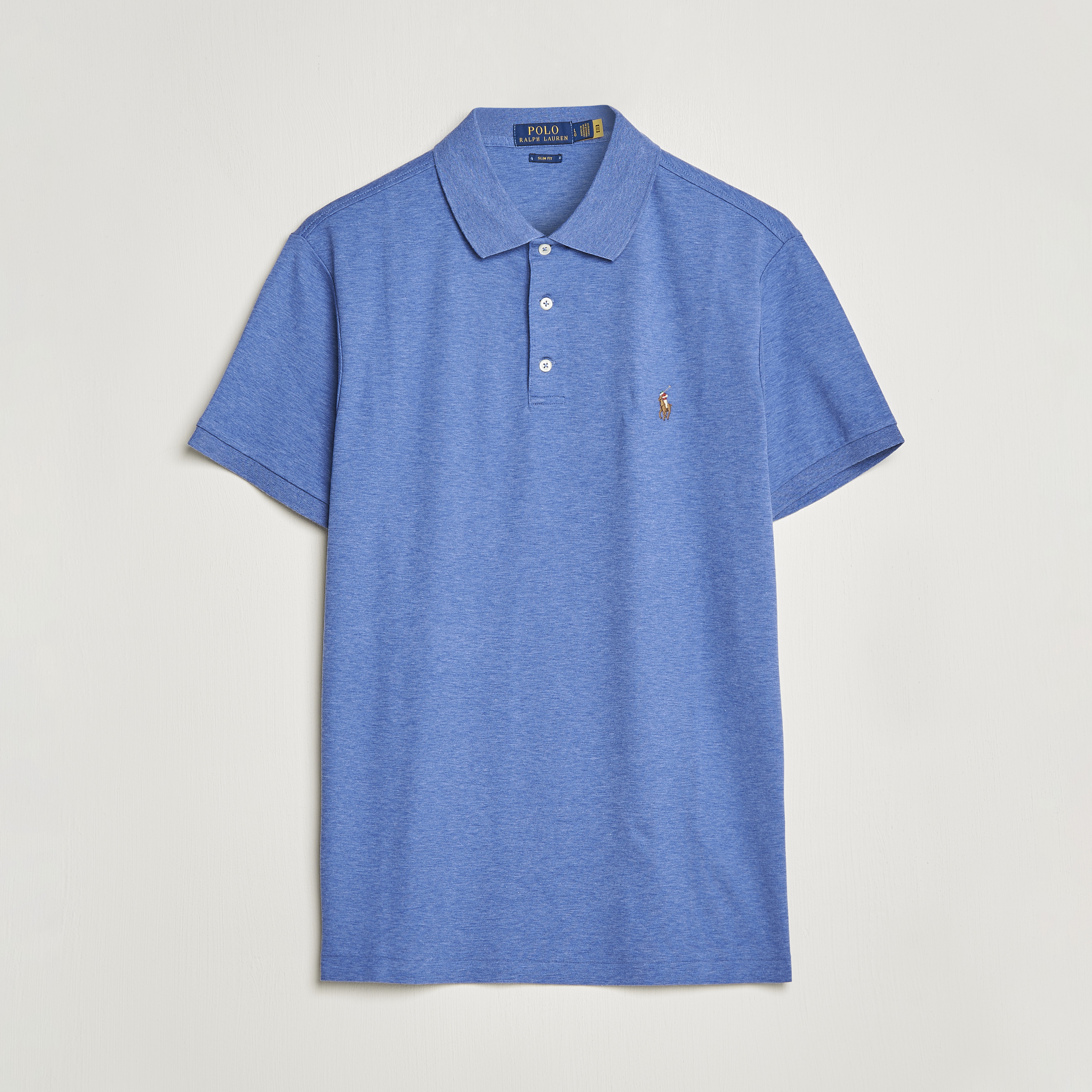 Polo Ralph Lauren Slim Fit Pima Cotton Polo Faded Royal bei Care of Carl