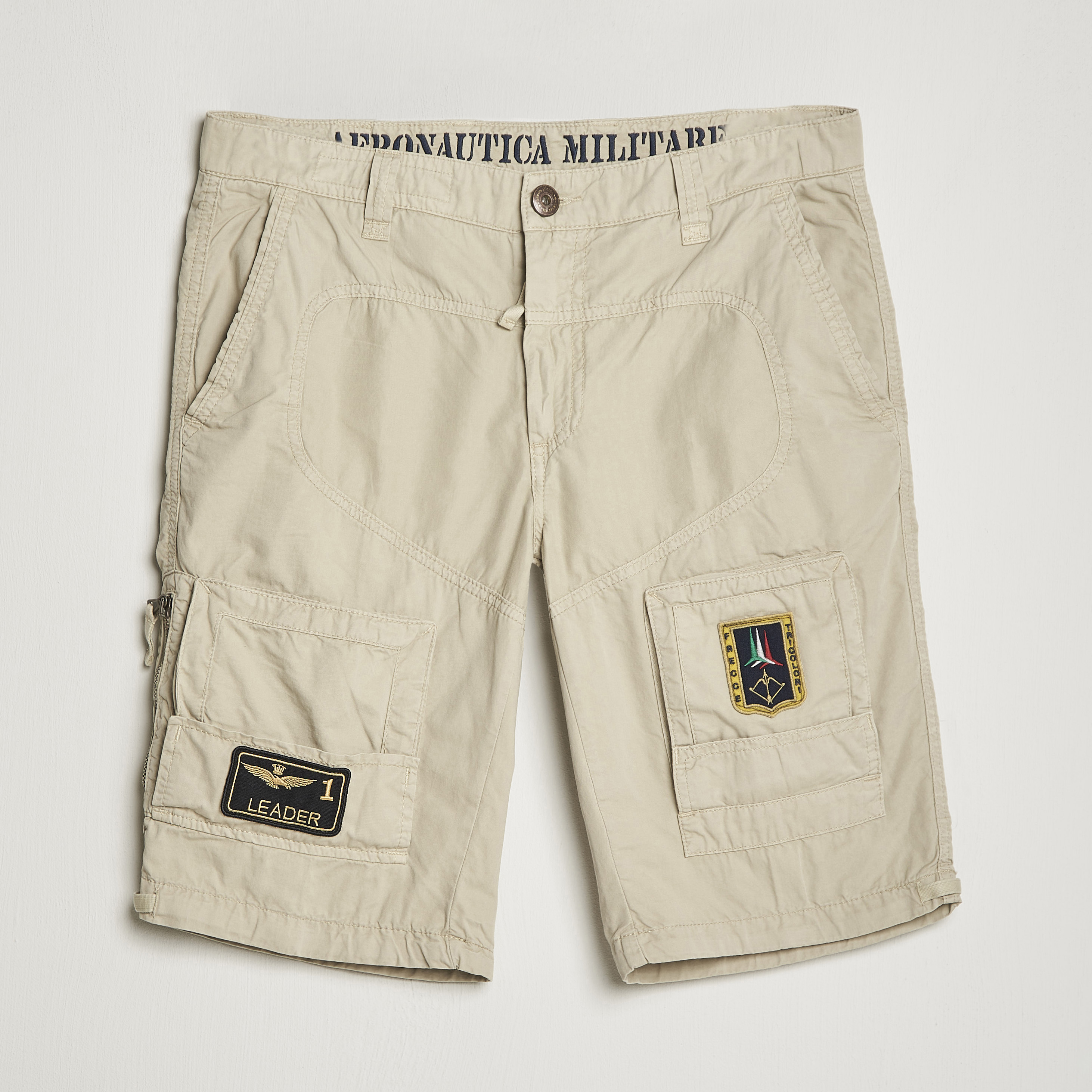 Bermuda chino bianco in gabardina di cotone stretch