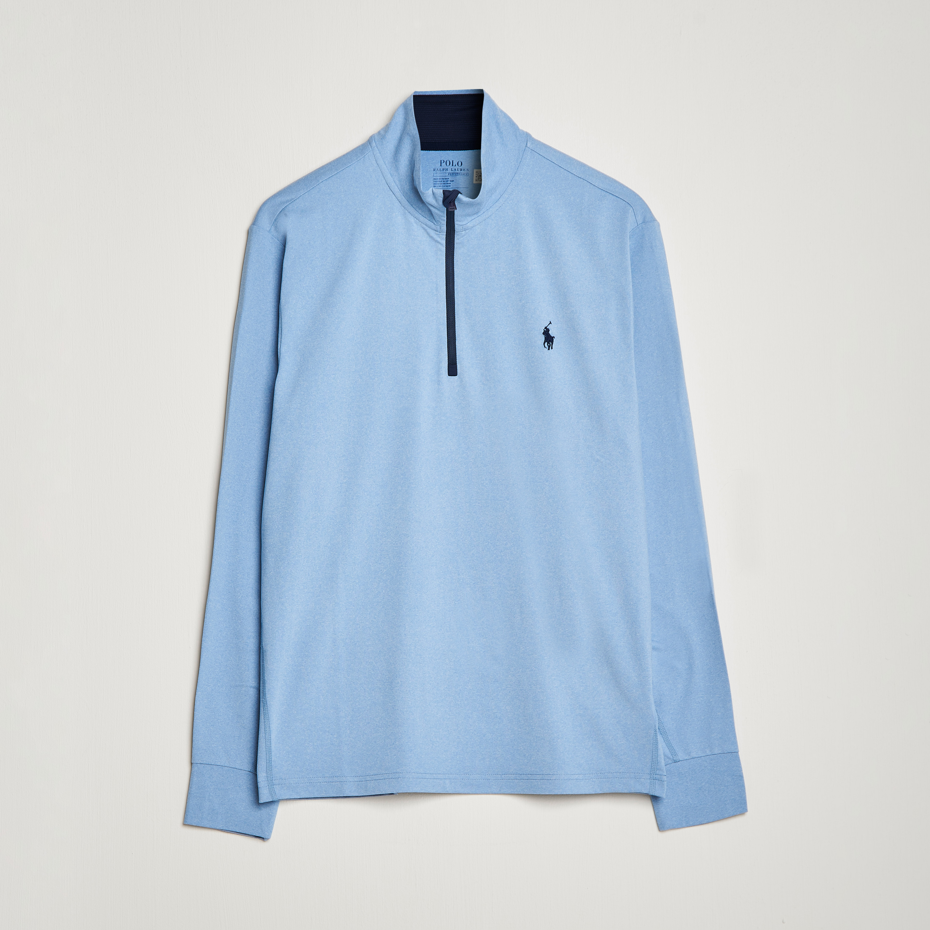 Polo Ralph Lauren Golf Performance Stratch Half Zip Powder Blue Heather bei