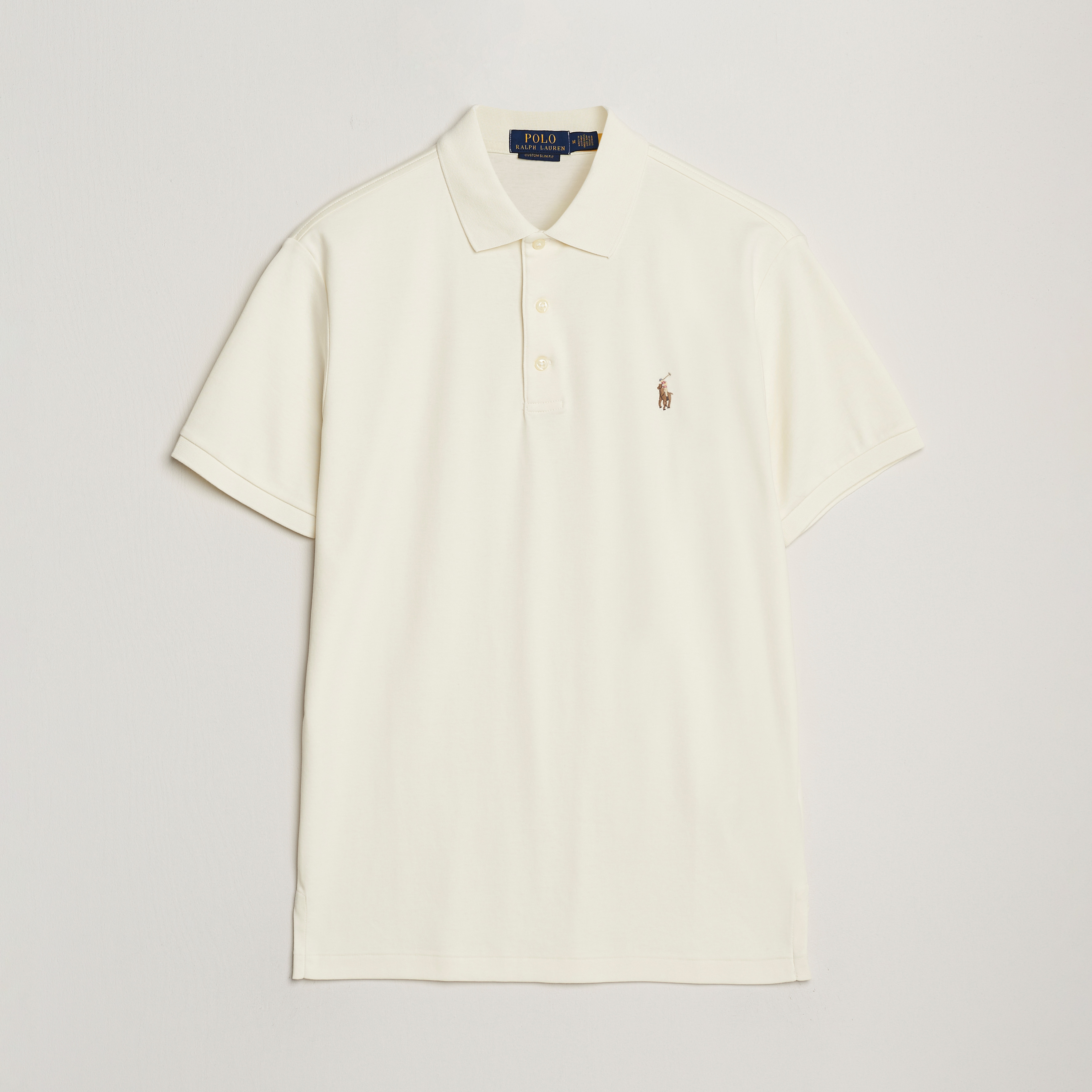 Polo Ralph Lauren Luxury Pima Cotton Polo Pale Cream bei Care of Carl