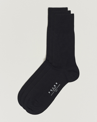 Herren | Unterwäsche | Falke | 3-Pack Airport Socks Black