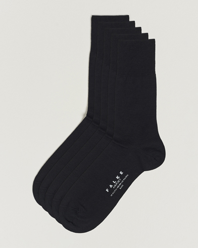 Herren | Falke | Falke | 5-Pack Airport Socks Black