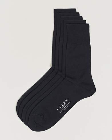 Herren | Normale Socken | Falke | 5-Pack Airport Socks Dark Navy