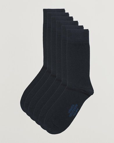 Herren | Kategorie | Amanda Christensen | 6-Pack True Cotton Socks Dark Navy