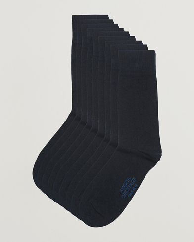 Herren | Business & Beyond | Amanda Christensen | 9-Pack True Cotton Socks Dark Navy