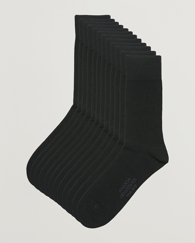 Herren | Business & Beyond | Amanda Christensen | 12-Pack True Cotton Socks Black