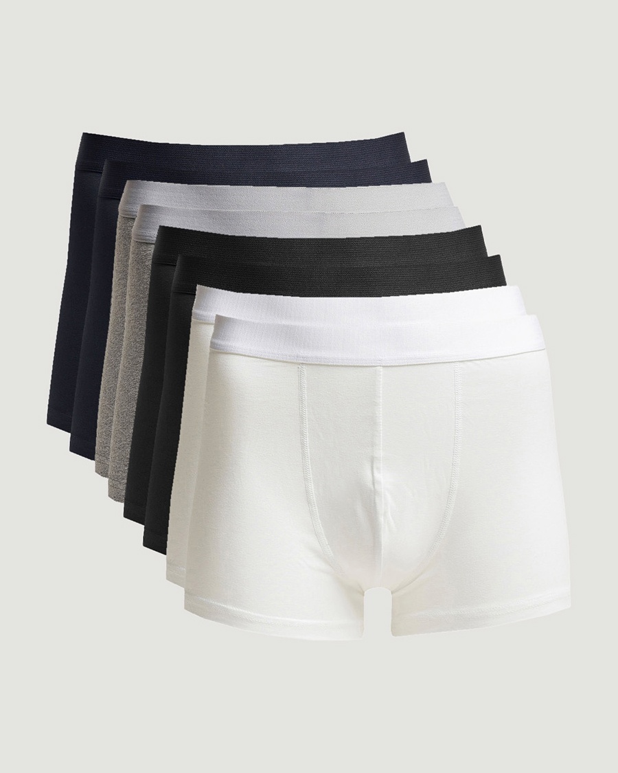 Bread & Boxers 8-Pack Boxer Brief White/Black/Grey/Navy – Blau