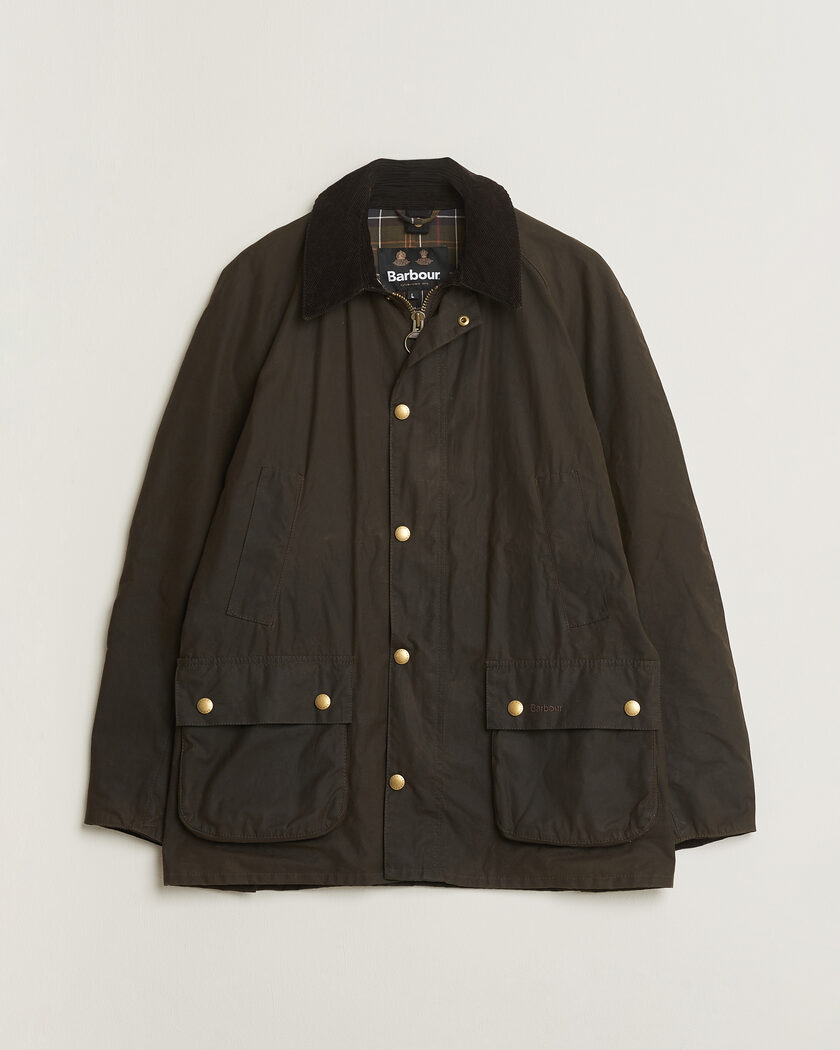Pre-owned Barbour Lifestyle Ashby Wax Jacket  Olive L – Grün