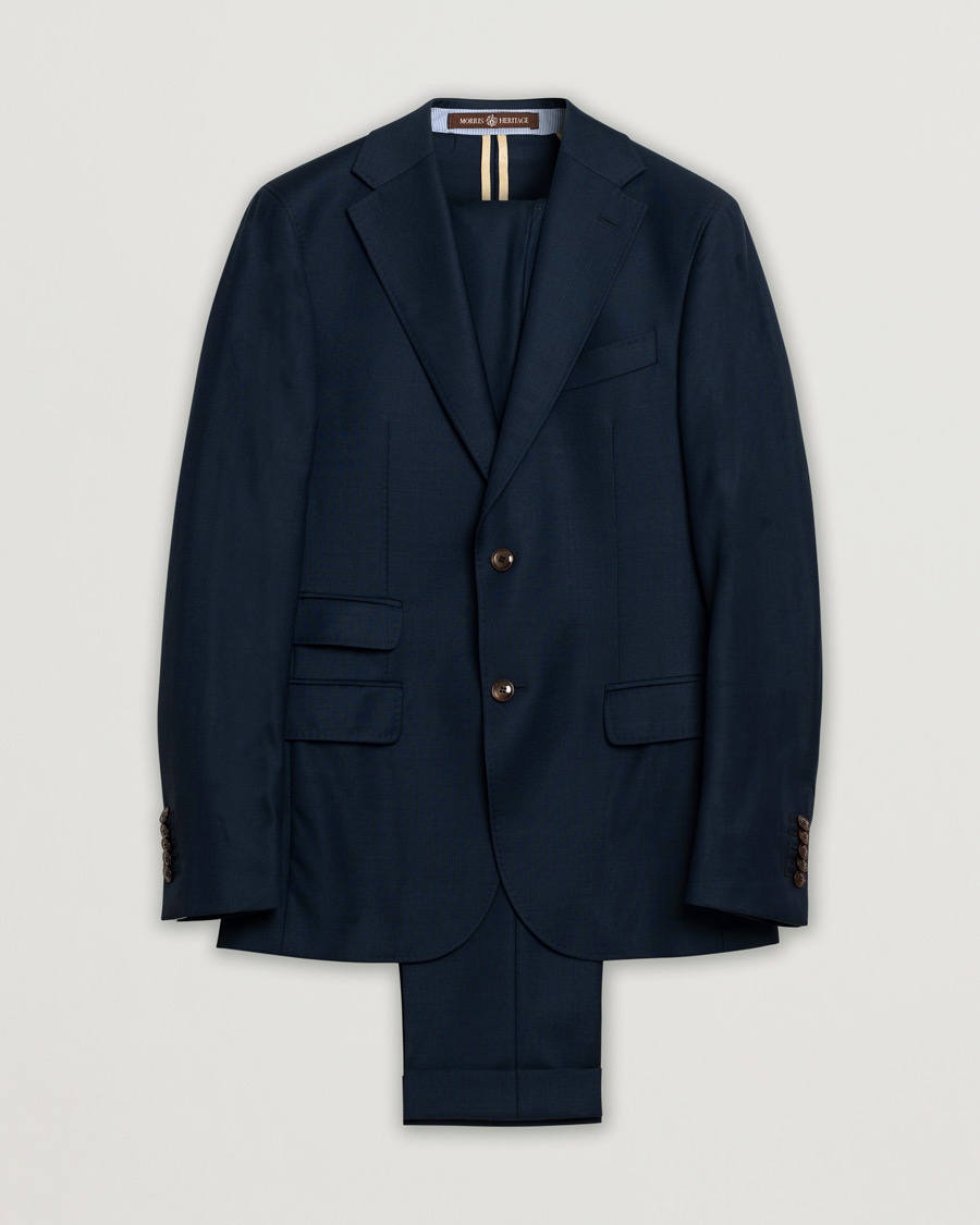 Pre-owned Morris Heritage Suit Navy 46 – Blau