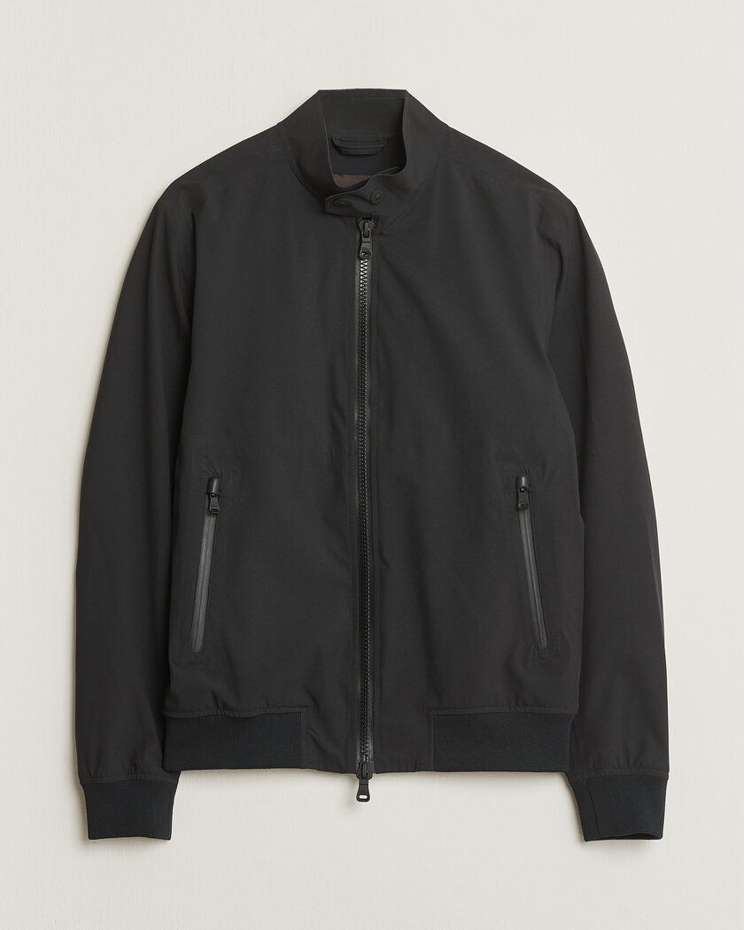 Pre-owned Oscar Jacobson Hamlin Harrington Jacket Black 46 – Schwarz