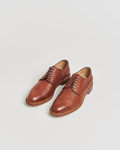 Pre-owned Paraboot Grained Leather Derby Brown UK7,5 - EU41,5 – Braun