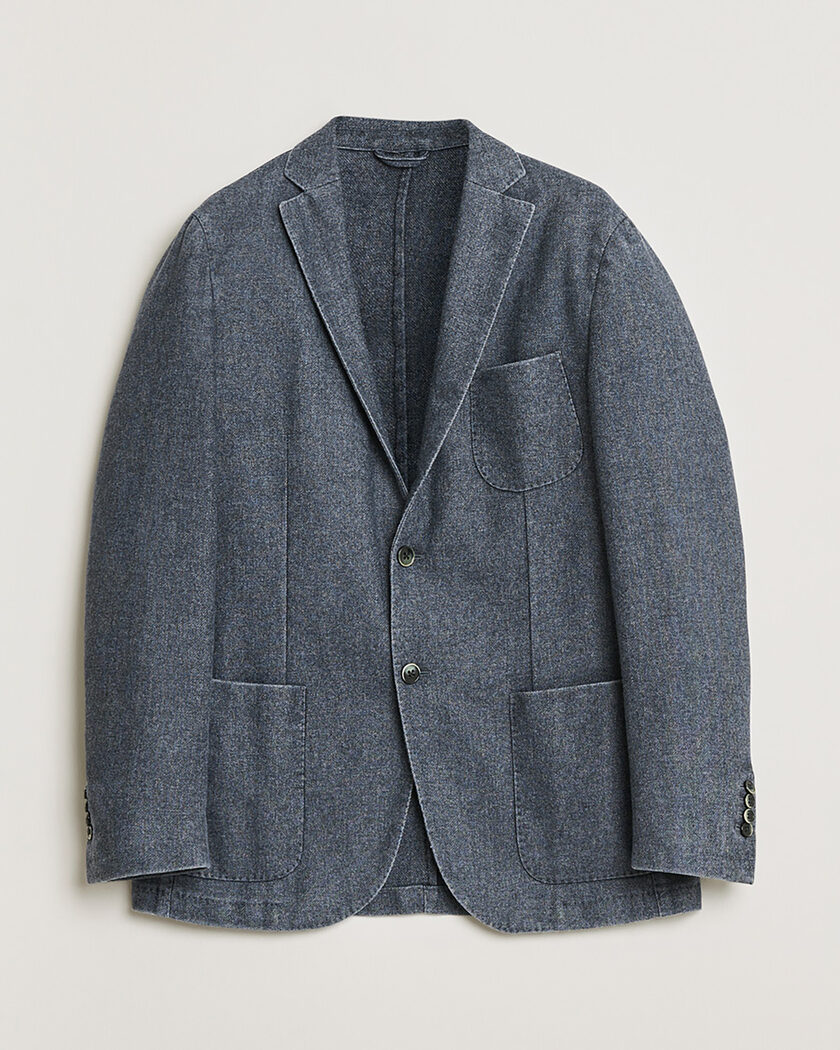 Pre-owned L.B.M. 1911 Wool Blazer Washed Blue 52 – Blau