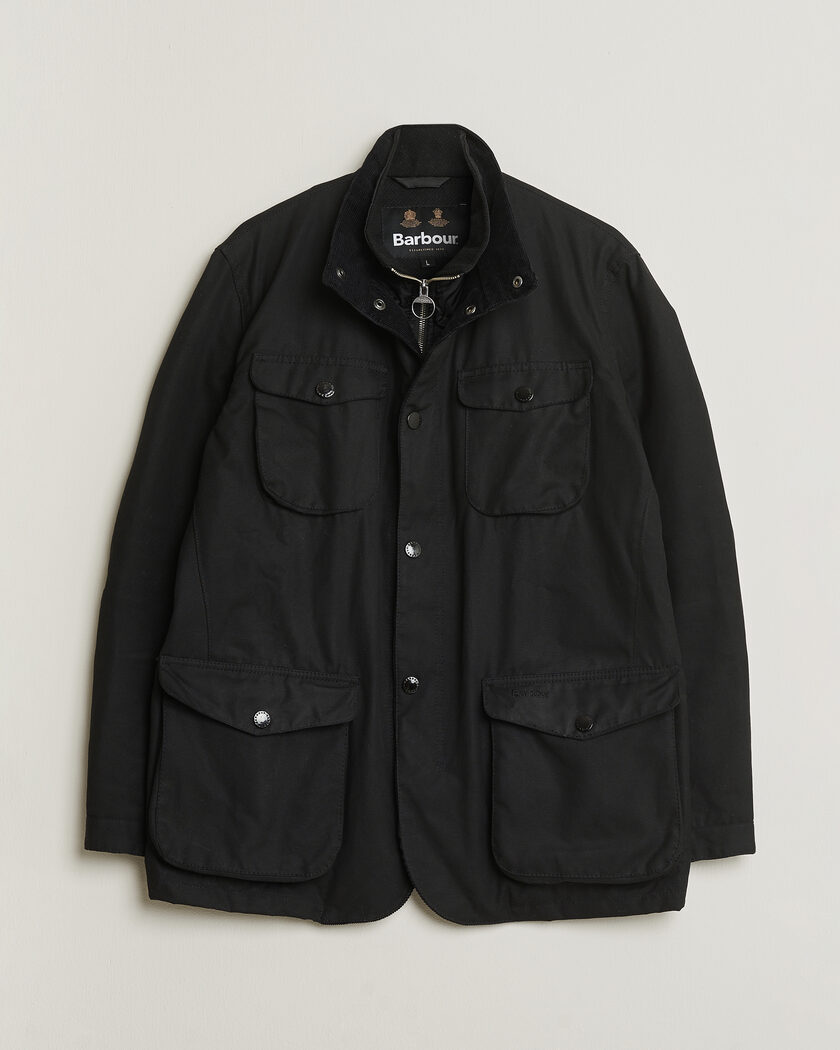 Barbour Lifestyle Ogston Waxed Jacket Black L – Schwarz