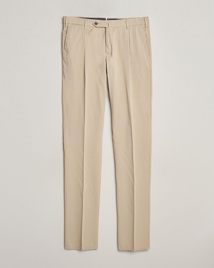 Pre-owned PT01 Slim Fit Garment Dyed Stretch Chinos Beige 50 – Beige