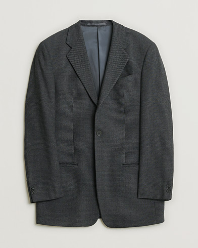 Pre-owned Armani Collezioni Vintage Wool Blazer Dark Grey 48 – Grau
