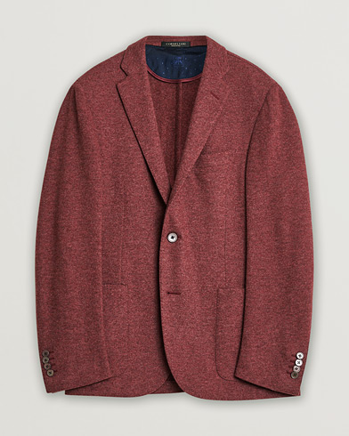 Pre-owned Corneliani Unlined Knitted Cashmere Blazer Rust 48 – Rot