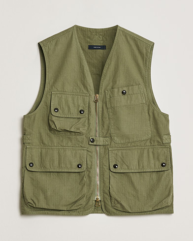 Pre-owned Drake's Ripstop Utility Cotton Vest Green UK36 - EU46 – Grün
