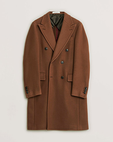 Pre-owned Boglioli Double Breasted Wool Coat Rust Brown 46 – Blau