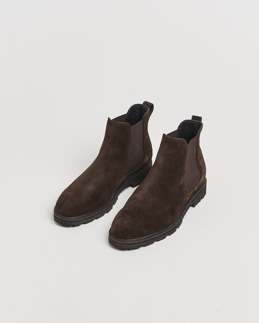 Pre-owned UBR Thunder Chelsea Suede Boot Dark Brown 43 – Braun