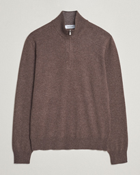 Gran Sasso Wool/Cashmere Half Zip Brown