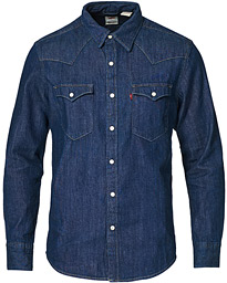 Levi's Barstow Western Standard Shirt Rinse Marbled – Blau