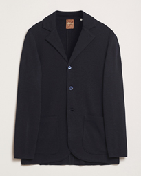 Stenströms Milano Knitted Merino Blazer Navy