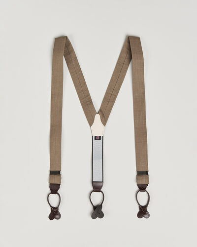 Albert Thurston Linen Braces Acorn Brown