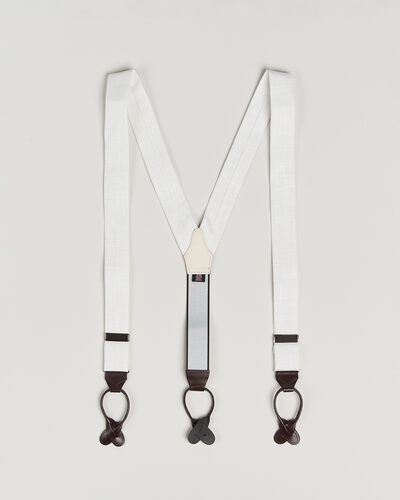 Albert Thurston Linen Braces Ivory