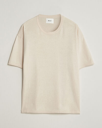 NN07 Ryan Cotton/Linen T-Shirt Oat