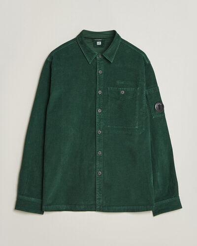 C.P. Company Corduroy Lens Overshirt Emerald Green