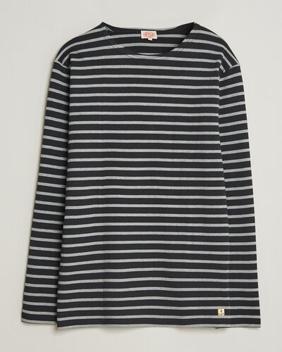 Armor-lux Houat Héritage Stripe Long Sleeve T-Shirt Black/Grey
