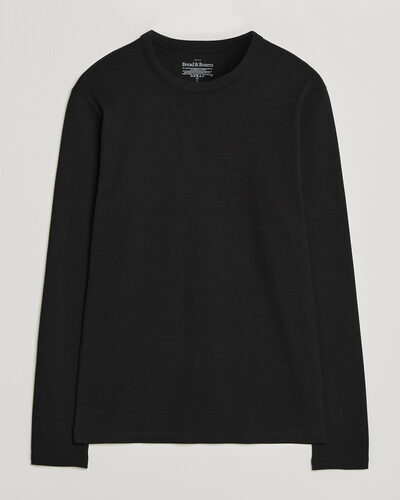 Bread & Boxers Ribbed Long Sleeve T-Shirt Black