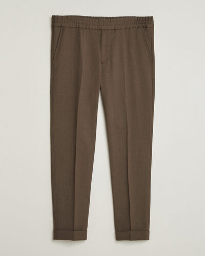 Filippa K Terry Wool Trousers Walnut Brown