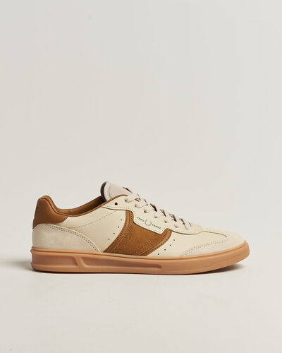 Fred Perry B4 Leather/Suede Sneaker Oatmeal