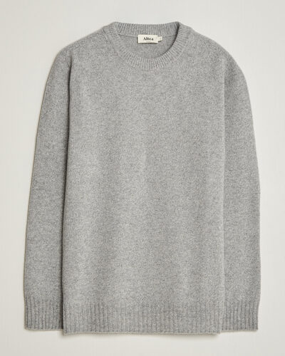 Altea Wool/Cashmere Crew Neck Pullover Light Grey