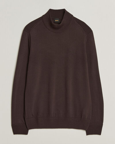 BOSS ORANGE Avac Knitted Turtleneck Dark Brown