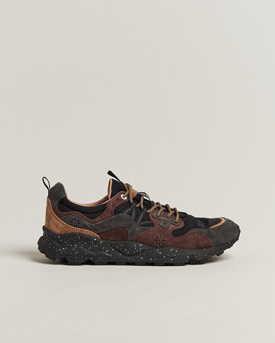 Flower Mountain Yamano 3 Suede/Nylon Sneaker Black/Brown