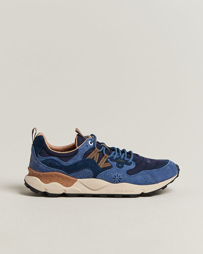 Flower Mountain Yamano 3 Suede/Nylon Sneaker Navy/Blue