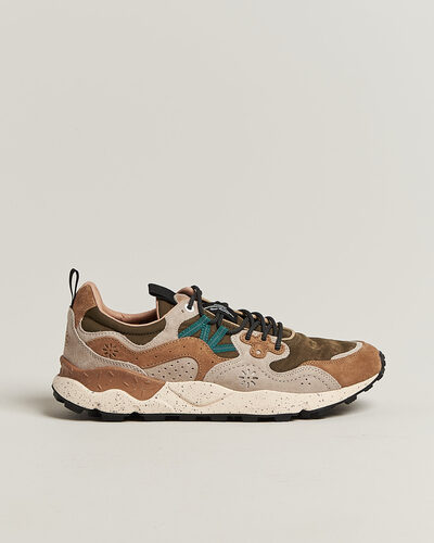 Flower Mountain Yamano 3 Suede/Nylon Sneaker Cream/Brown