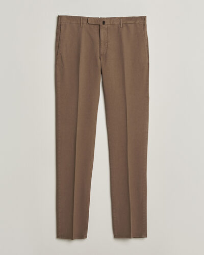Incotex Slim Fit Soft Cotton Stretch Chinos Taupe