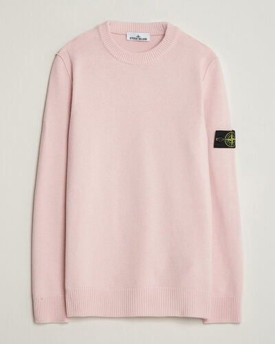 Stone Island Knitted Lambswool Crew Neck Antique Rose