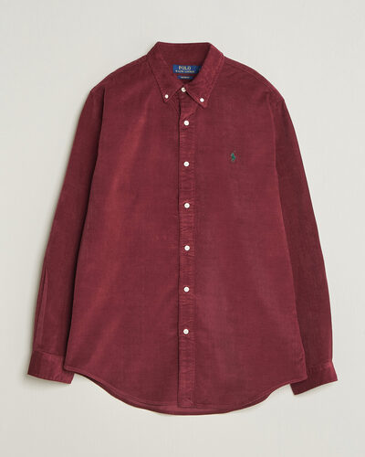 Polo Ralph Lauren Custom Fit BD Corduroy Shirt Classic Wine