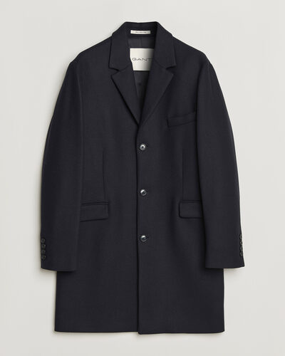 Gant Classic Wool/Cashmere Coat Evening Blue