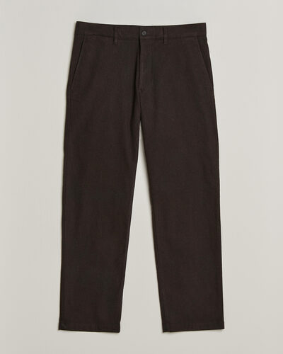 NN07 Aden Brushed Cotton Trousers Deep Truffle